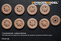 WWII German Sd.Kfz.231/232/233/263 Wheels（8 tires and spare wheels randomly packed）（GP）