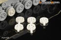 1/35 Damaged Road Wheels for Pz.Kp.fw III Late Version (For All)