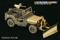 WWII U.S. Jeep Willys MB snow plow  w/ tire chains (GP) 4