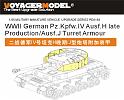 1/35 WWII German Pz.Kpfw.IV Ausf.H late Production/Ausf.J Turret Armor (For All) 1