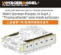 1/35 WWII German Panzer.IV Ausf.J "Thoma shields" wire mesh schürzen (For All) 1
