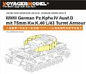 1/35 二战德军IV号坦克Ｄ型加载75mm L43火炮炮塔附加装甲改造件 (配 威龙 6330) 1