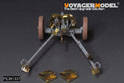 WWII German 37mm PaK35 36Anti-Tank Gun Upgrade Set (B ver include Gun Barrel,Wheels)（For DRAGON 6152 6697 6446 6709） 7
