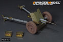 WWII German 37mm PaK35 36Anti-Tank Gun Upgrade Set (B ver include Gun Barrel,Wheels)（For  BRONCO CB35133 CB35138  RUICHI RV35032 RV35036） 5