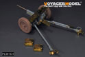 WWII German 37mm PaK35 36Anti-Tank Gun Upgrade Set (B ver include Gun Barrel,Wheels)（For  BRONCO CB35133 CB35138  RUICHI RV35032 RV35036） 7