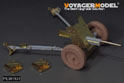 WWII German 37mm PaK35 36Anti-Tank Gun Upgrade Set (B ver include Gun Barrel,Wheels)（For  BRONCO CB35133 CB35138  RUICHI RV35032 RV35036） 8