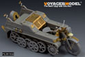 二战德军Sd.Kfz.2凯丁库拉得 半履带摩托拖PAK35/36 37mm反坦克炮（B版本带轮子）改造件（配 威龙 6446） 2