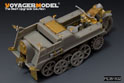 二战德军Sd.Kfz.2凯丁库拉得 半履带摩托拖PAK35/36 37mm反坦克炮（B版本带轮子）改造件（配 威龙 6446） 3