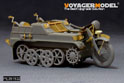 二战德军Sd.Kfz.2凯丁库拉得 半履带摩托拖PAK35/36 37mm反坦克炮（B版本带轮子）改造件（配 威龙 6446） 6