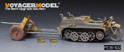 二战德军Sd.Kfz.2凯丁库拉得 半履带摩托拖PAK35/36 37mm反坦克炮（B版本带轮子）改造件（配 威龙 6446） 7