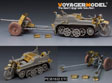 二战德军Sd.Kfz.2凯丁库拉得 半履带摩托拖PAK35/36 37mm反坦克炮（B版本带轮子）改造件（配 威龙 6446） 17