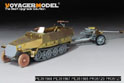 WWII German Sd.Kfz.251/1 Ausf.D Armored Personnel Carrier w/PaK40 Basic Upgrade Set（For DRAGON 6664）（Ver.B Gun barrel Include） 6