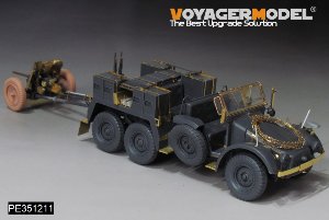WWII German Krupp Protze kfz.69 w/37mm PaK35 36Anti-Tank Gun Upgrade Set (B ver include Gun Barrel,Gun Wheels)（For TAMIYA 35259）