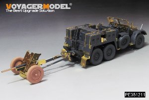WWII German Krupp Protze kfz.69 w/37mm PaK35 36Anti-Tank Gun Upgrade Set (B ver include Gun Barrel,Gun Wheels)（For TAMIYA 35259） 4