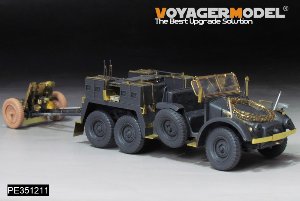 WWII German Krupp Protze kfz.69 w/37mm PaK35 36Anti-Tank Gun Upgrade Set (B ver include Gun Barrel,Gun Wheels)（For TAMIYA 35259） 7