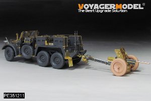 WWII German Krupp Protze kfz.69 w/37mm PaK35 36Anti-Tank Gun Upgrade Set (B ver include Gun Barrel,Gun Wheels)（For TAMIYA 35259） 9