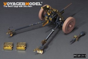WWII German Krupp Protze kfz.69 w/37mm PaK35 36Anti-Tank Gun Upgrade Set (B ver include Gun Barrel,Gun Wheels)（For TAMIYA 35259） 11