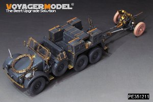 WWII German Krupp Protze kfz.69 w/37mm PaK35 36Anti-Tank Gun Upgrade Set (B ver include Gun Barrel,Gun Wheels)（For TAMIYA 35259） 24