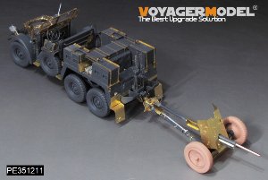 WWII German Krupp Protze kfz.69 w/37mm PaK35 36Anti-Tank Gun Upgrade Set (B ver include Gun Barrel,Gun Wheels)（For TAMIYA 35259） 27