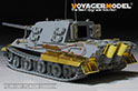 WWII German Sd.Kfz.186 Jagdtiger Porsche Production Basic（B ver include Gun Barrel）（For DRAGON 6051 6351 6493 6925） 4