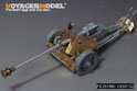 WWII German 75mm PaK40 L/46 Anti-Tank Gun Upgrade Set（Ver.B Gun barrel Include)（For BORDER BT-051） 10