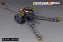 WWII German 75mm PaK40 L/46 Anti-Tank Gun Upgrade Set（Ver.B Gun barrel Include)（For TAMIYA 35047） 2