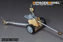 WWII German 75mm PaK40 L/46 Anti-Tank Gun Upgrade Set 2.0（For DRAGON 6249/6250/6433/6664）（Ver.B Gun barrel Include） 2