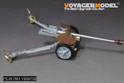WWII German 75mm PaK40 L/46 Anti-Tank Gun Upgrade Set 2.0（For DRAGON 6249/6250/6433/6664）（Ver.B Gun barrel Include） 6