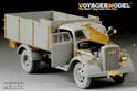 WWII German Opel Blitz 3t. 4x2 Cargo Truck /Cargo Bay (For DRAGON 6716/6680/6974/6828) 3