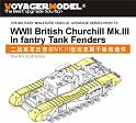 1/35 WWII British Churchill Mk.III/IV/V Infantry Tank Fenders (For AFV CLUB AF35153/AF35154/AF35167/AF35155/AF35285/AF35274/AF35342/AF35S54/AF35176/AF35259/AF35288) 5
